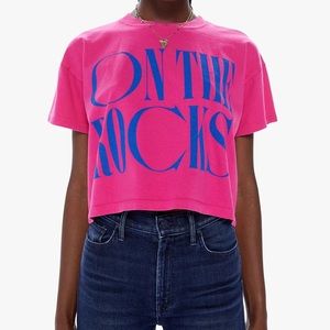 MOTHER Pink and Blue Graphic Tee
